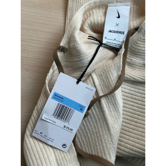 Nike x Jacquemus Ribbed Short Bodysuit - Size M - NEW - Picture 6 of 8